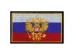Фото Нашивка на рукав Флаг РФ герб 55х90мм вышивка люрекс